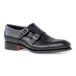 Carter dubbele gespschoenen van leer | D.blauw