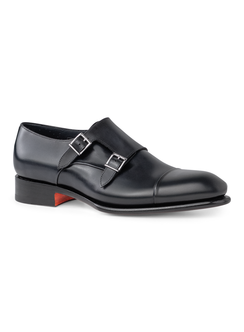 Carter dubbele gespschoenen van leer | D.blauw