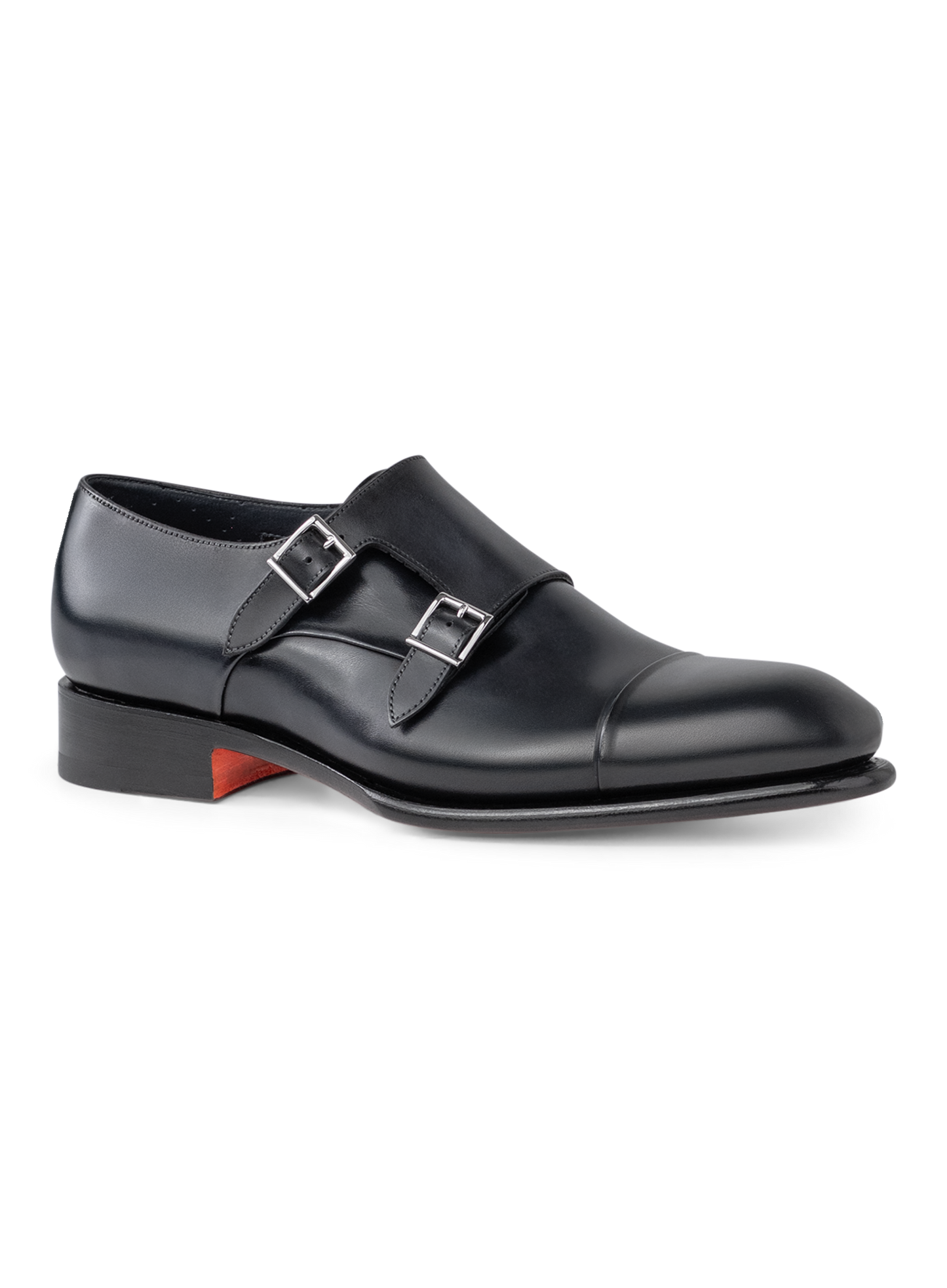 Carter dubbele gespschoenen van leer | D.blauw
