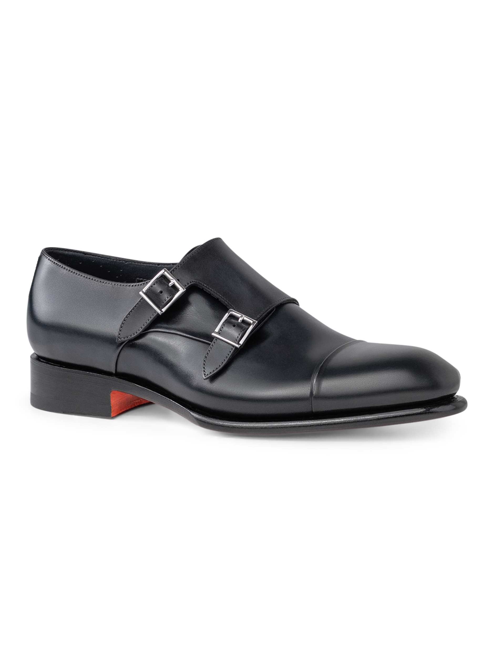 Carter dubbele gespschoenen van leer | D.blauw