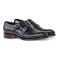 Carter dubbele gespschoenen van leer | D.blauw