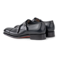 Carter dubbele gespschoenen van leer | D.blauw