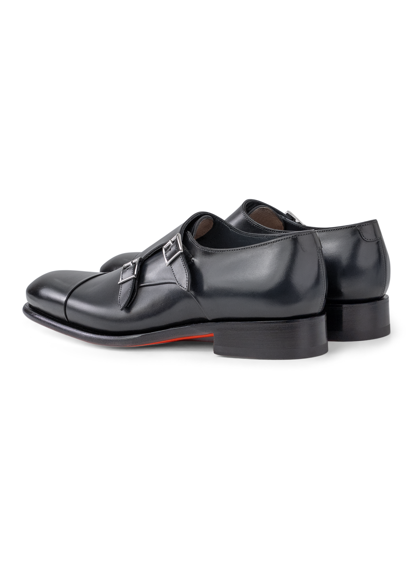 Carter dubbele gespschoenen van leer | D.blauw