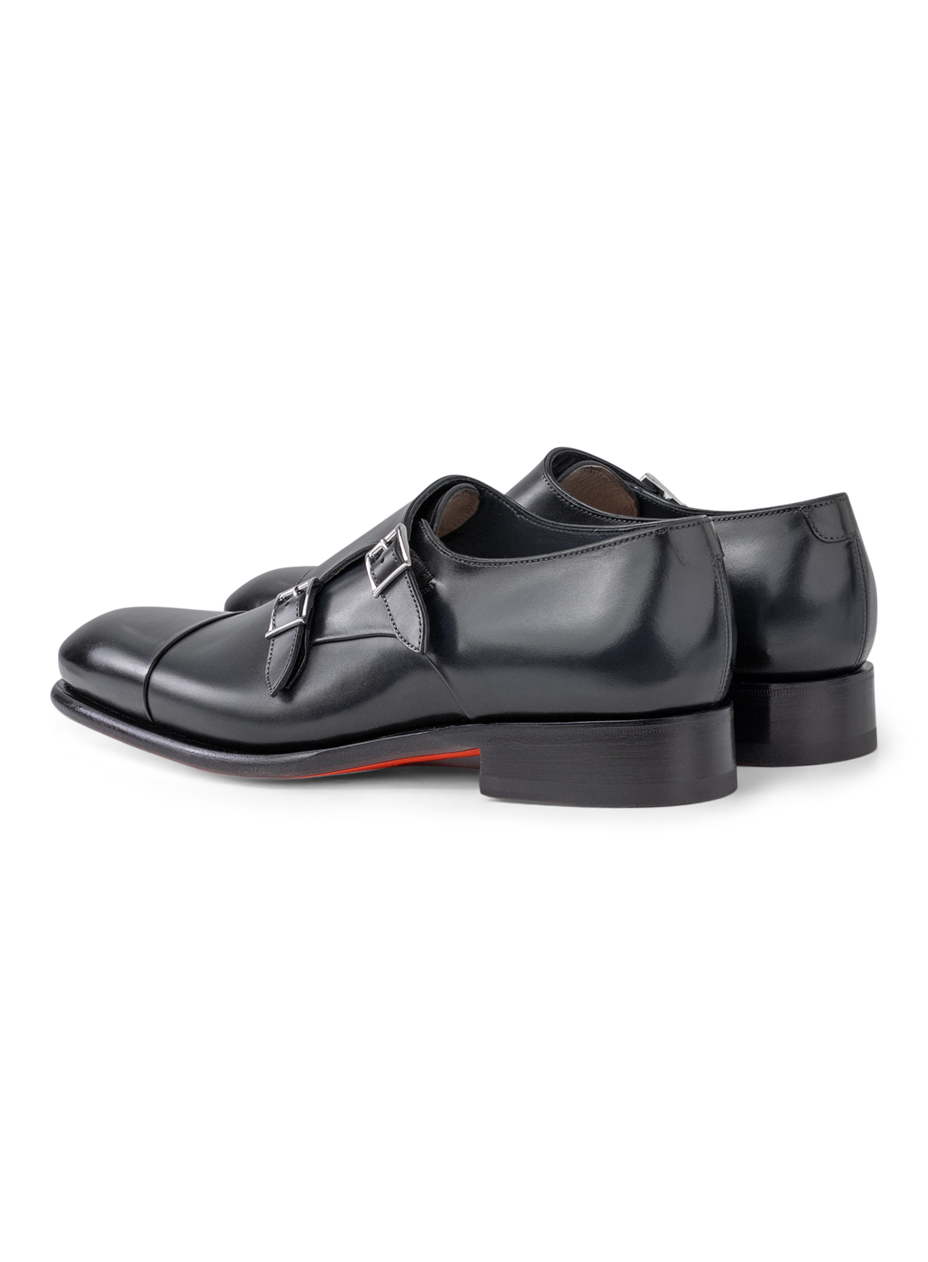 Carter dubbele gespschoenen van leer | D.blauw