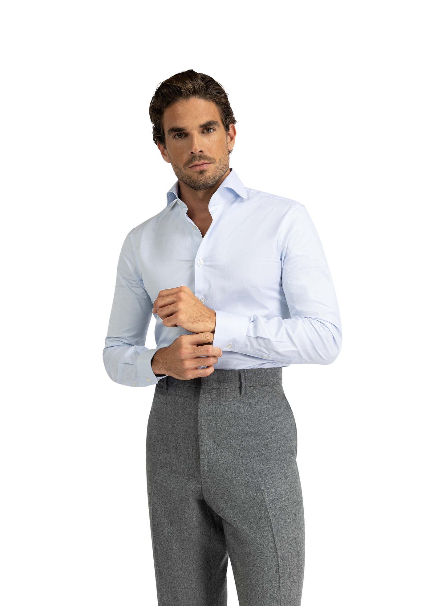 Gestreept shirt van katoen | L.Blauw