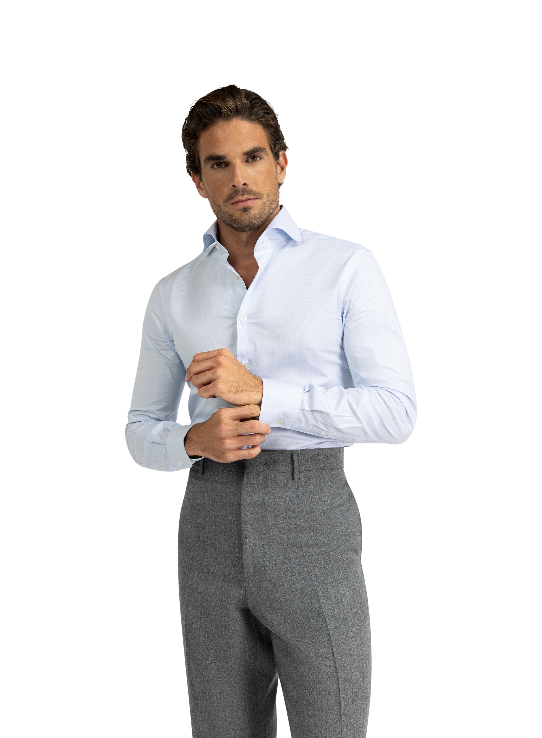 Gestreept shirt van katoen | L.Blauw