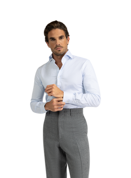 Gestreept shirt van katoen | L.Blauw