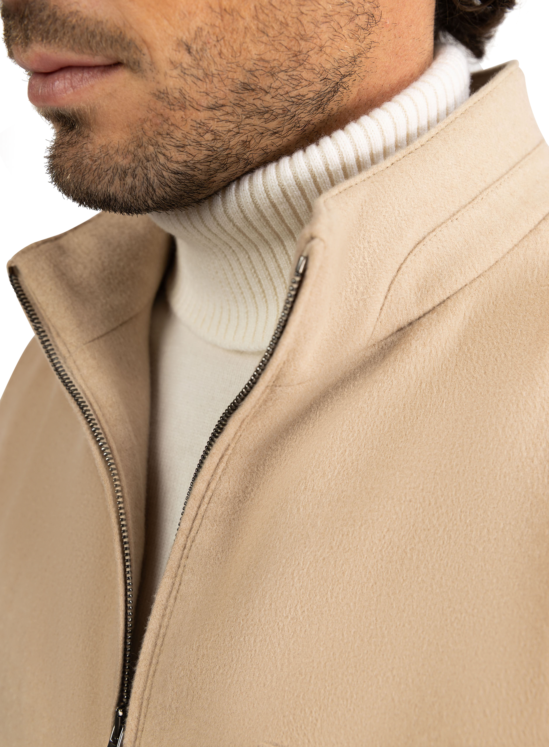 Bodywarmer van kameelhaar | FULL_WIDTH | Beige