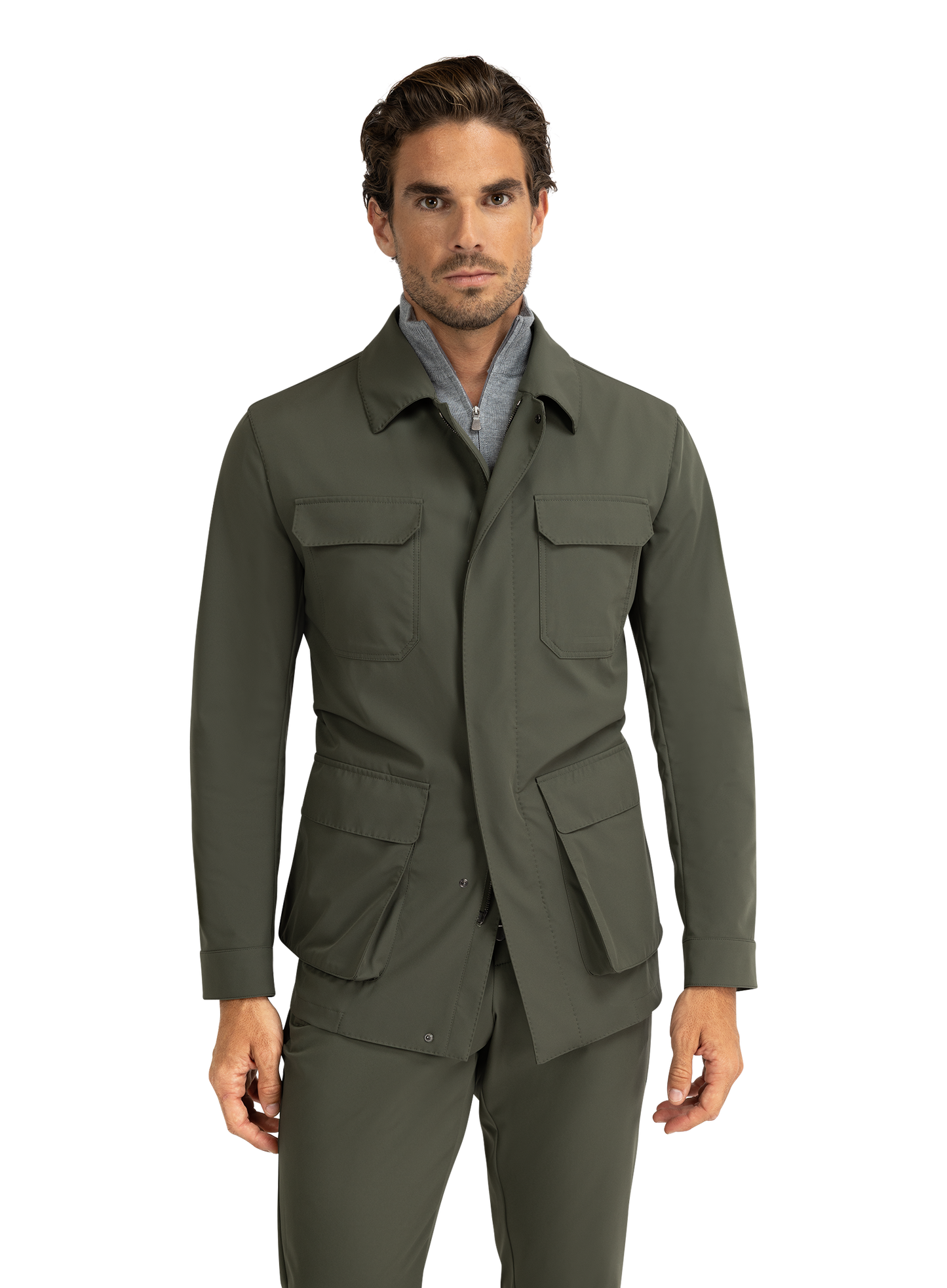 Tech field jacket | Groen