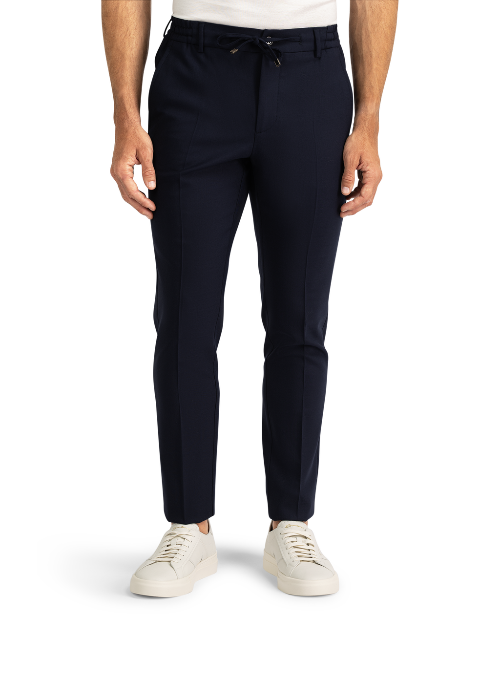 Spiaggia jog pantalon van wol | MODEL | FULL_WIDTH | BLUE NAVY