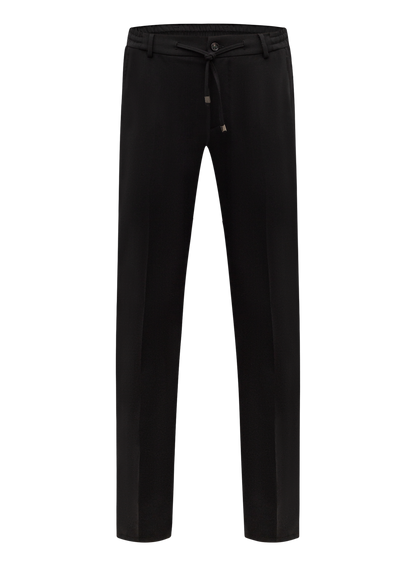 Spiaggia jog pantalon van wol | Zwart