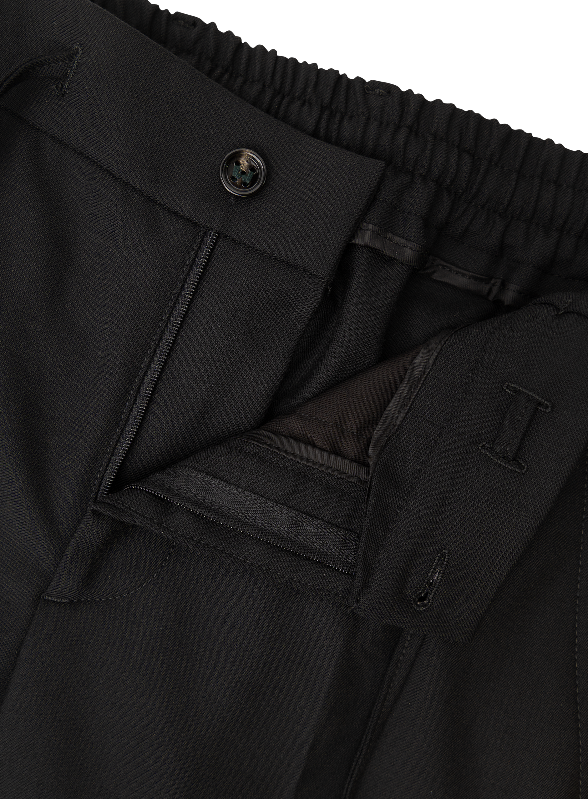 Spiaggia jog pantalon van wol | FULL_WIDTH | Zwart