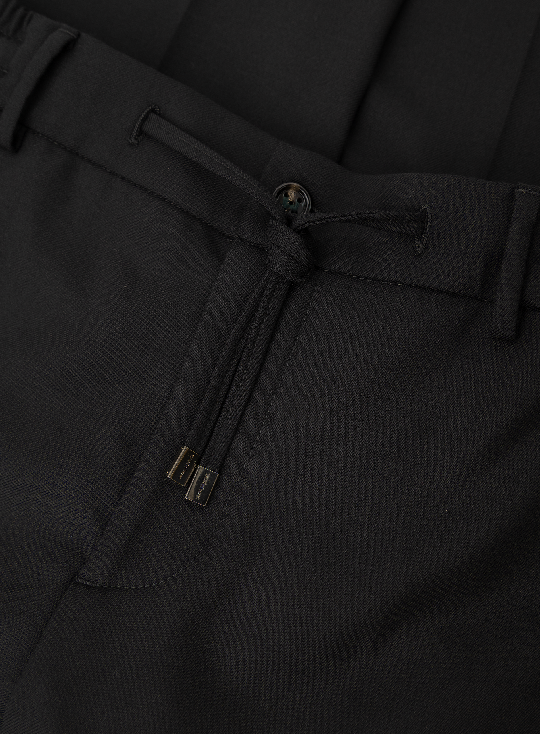 Spiaggia jog pantalon van wol | FULL_WIDTH | Zwart