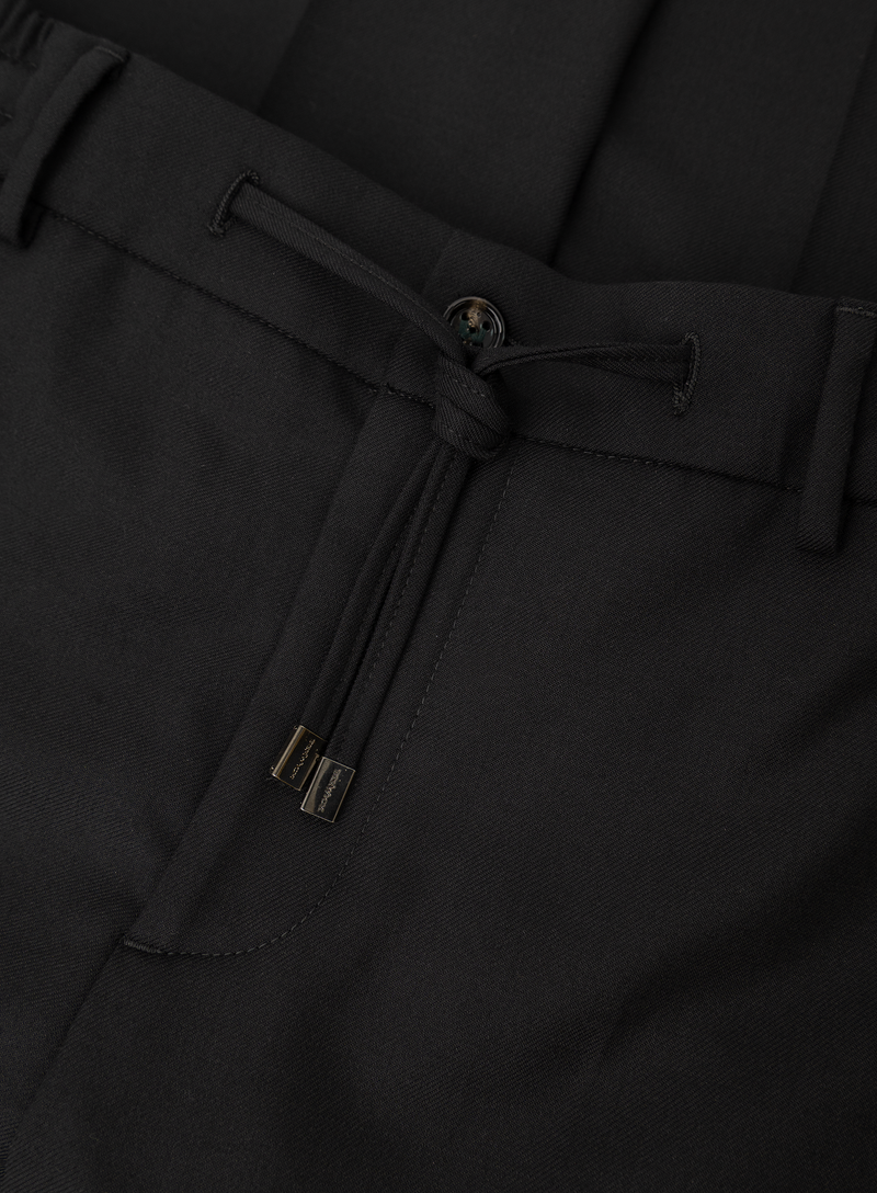 Spiaggia jog pantalon van wol | FULL_WIDTH | Zwart