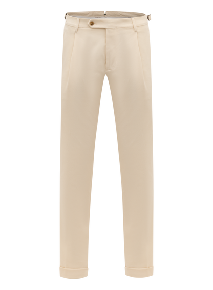 Katoenen chino | Beige
