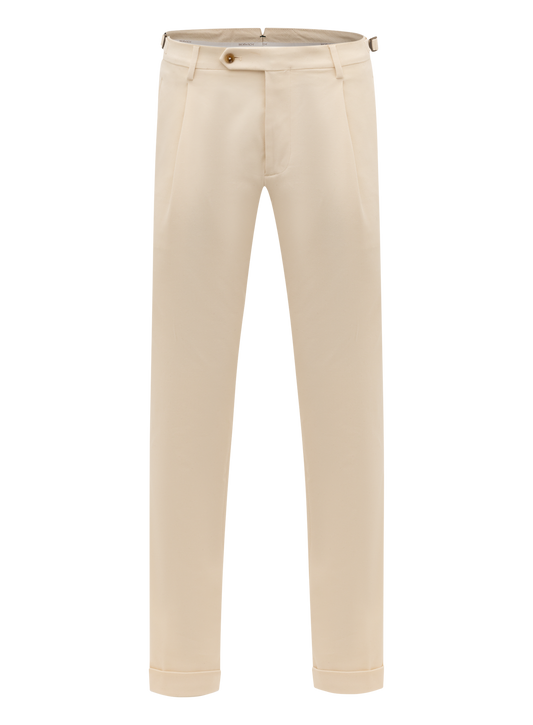 Katoenen chino | Beige