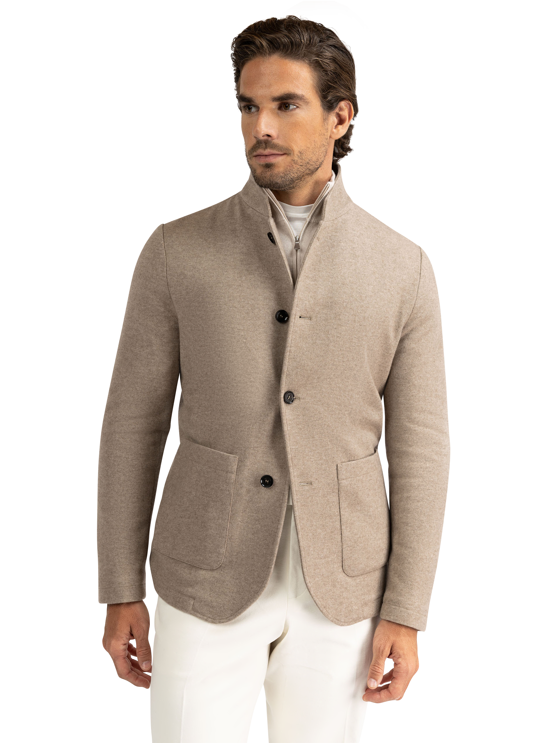 Jas van cashmere | Beige