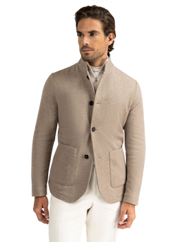 Jas van cashmere | Beige