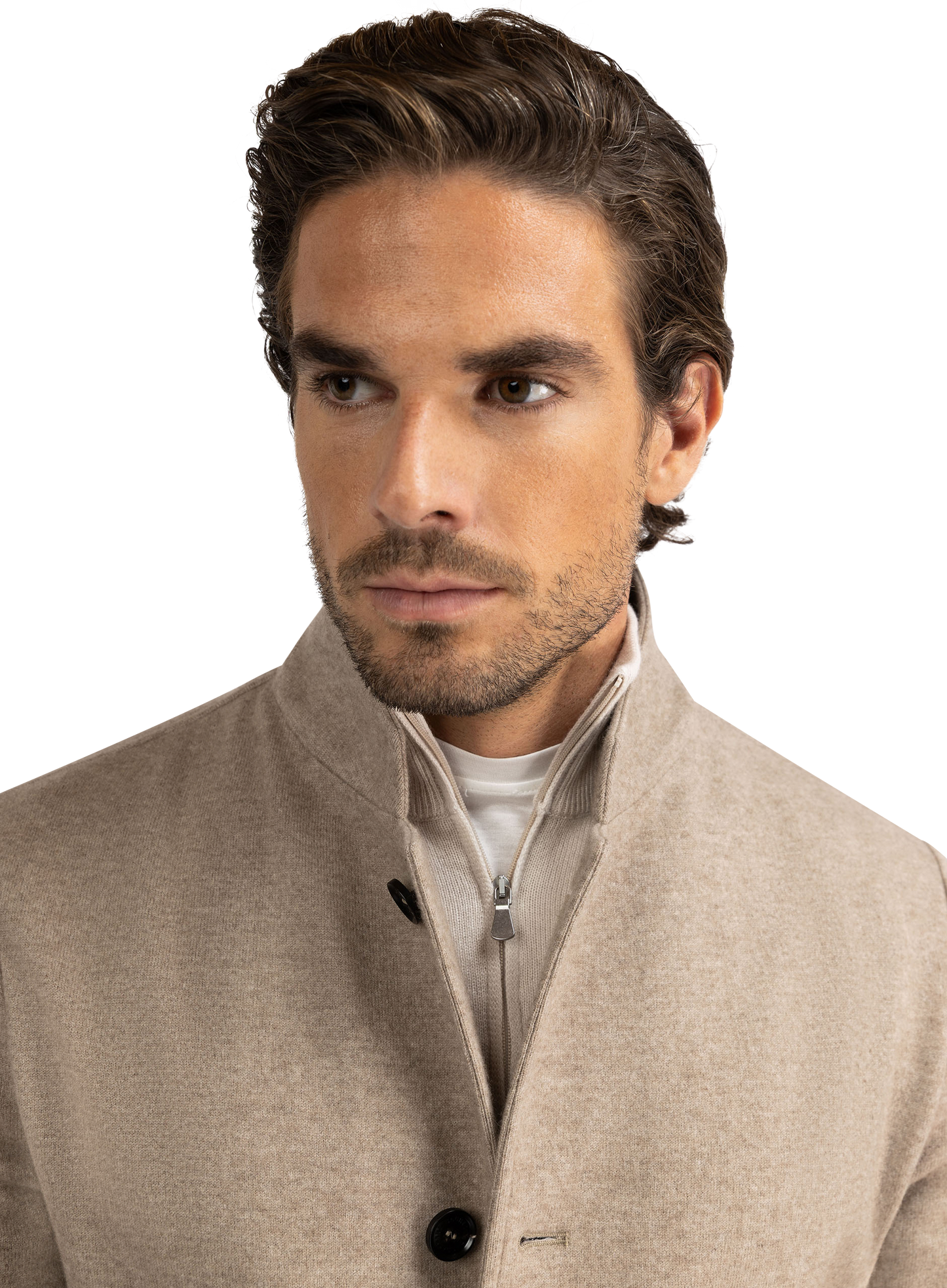 Jas van cashmere | FULL_WIDTH | Beige