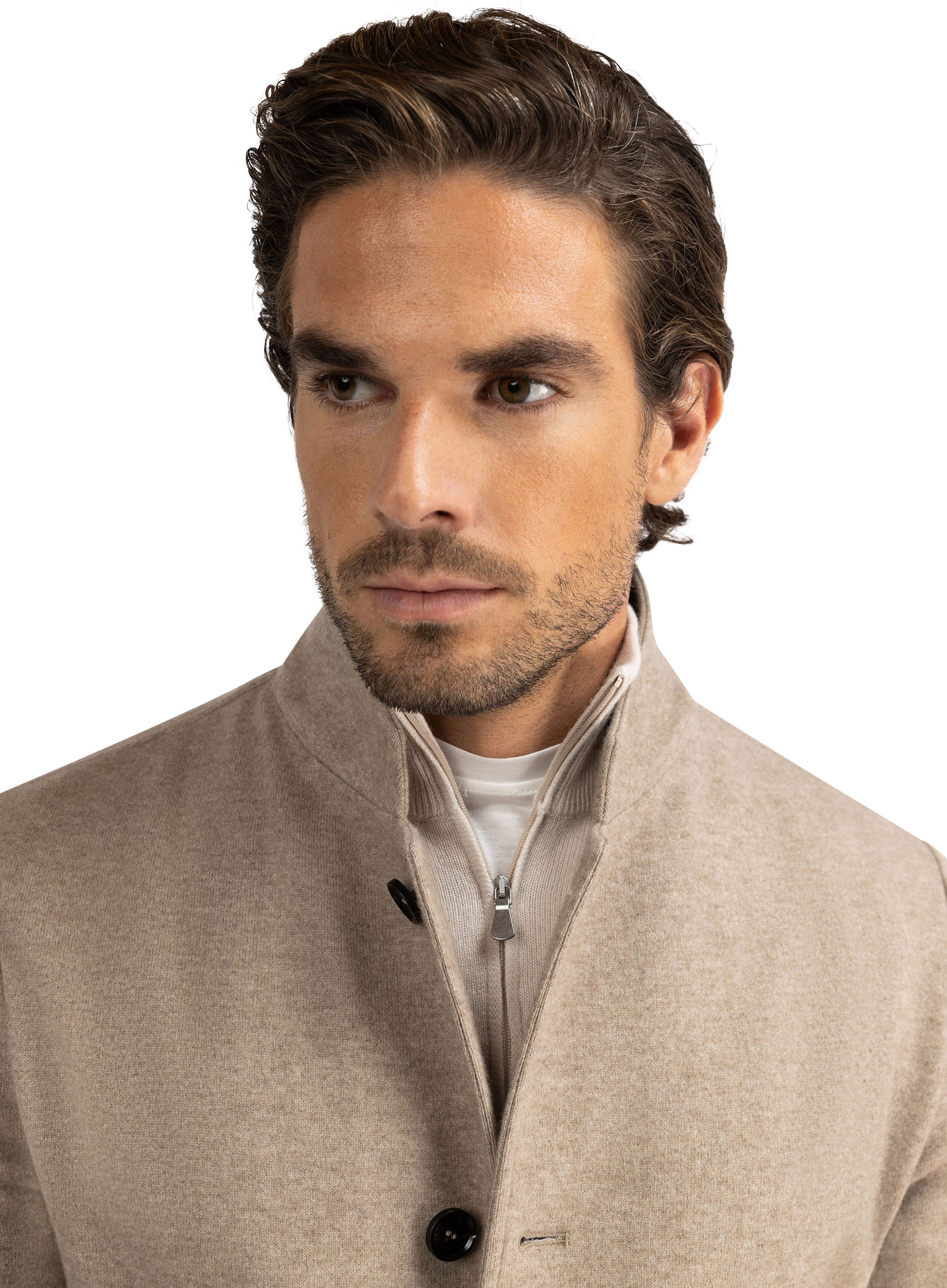Jas van cashmere | FULL_WIDTH | Beige