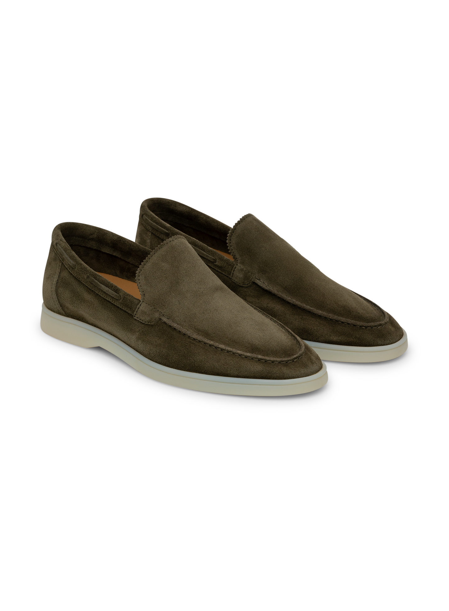 Loafers van suède | Olijf