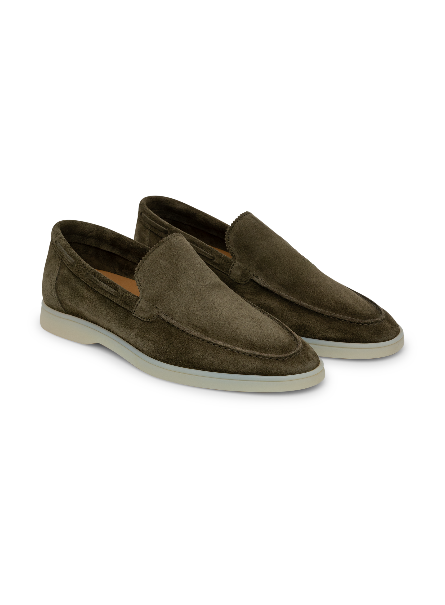 Loafers van suède | Olijf