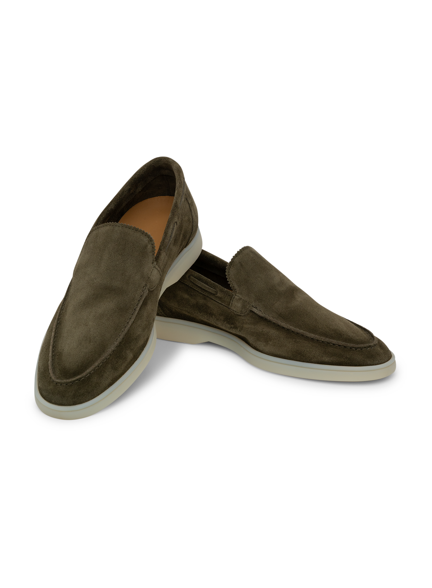 Loafers van suède | Olijf
