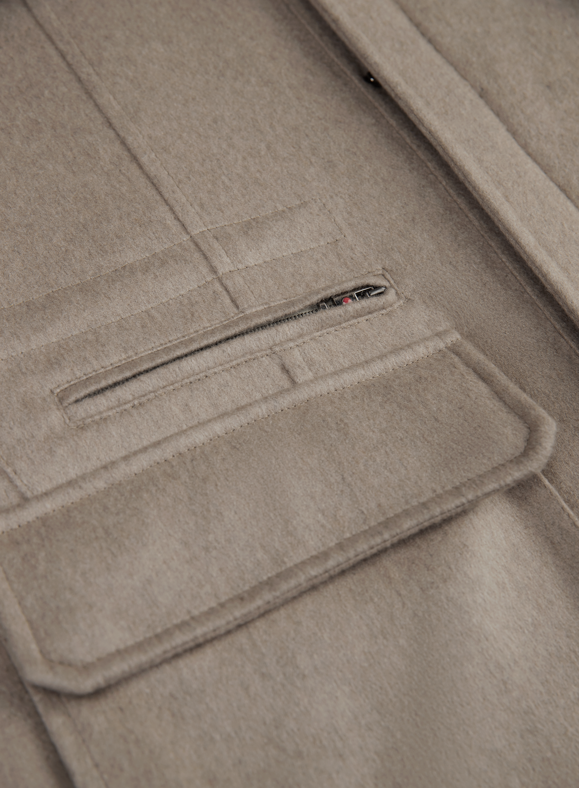 Kone jas van cashmere | FULL_WIDTH | Beige