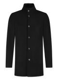 Mantel van cashmere | Zwart