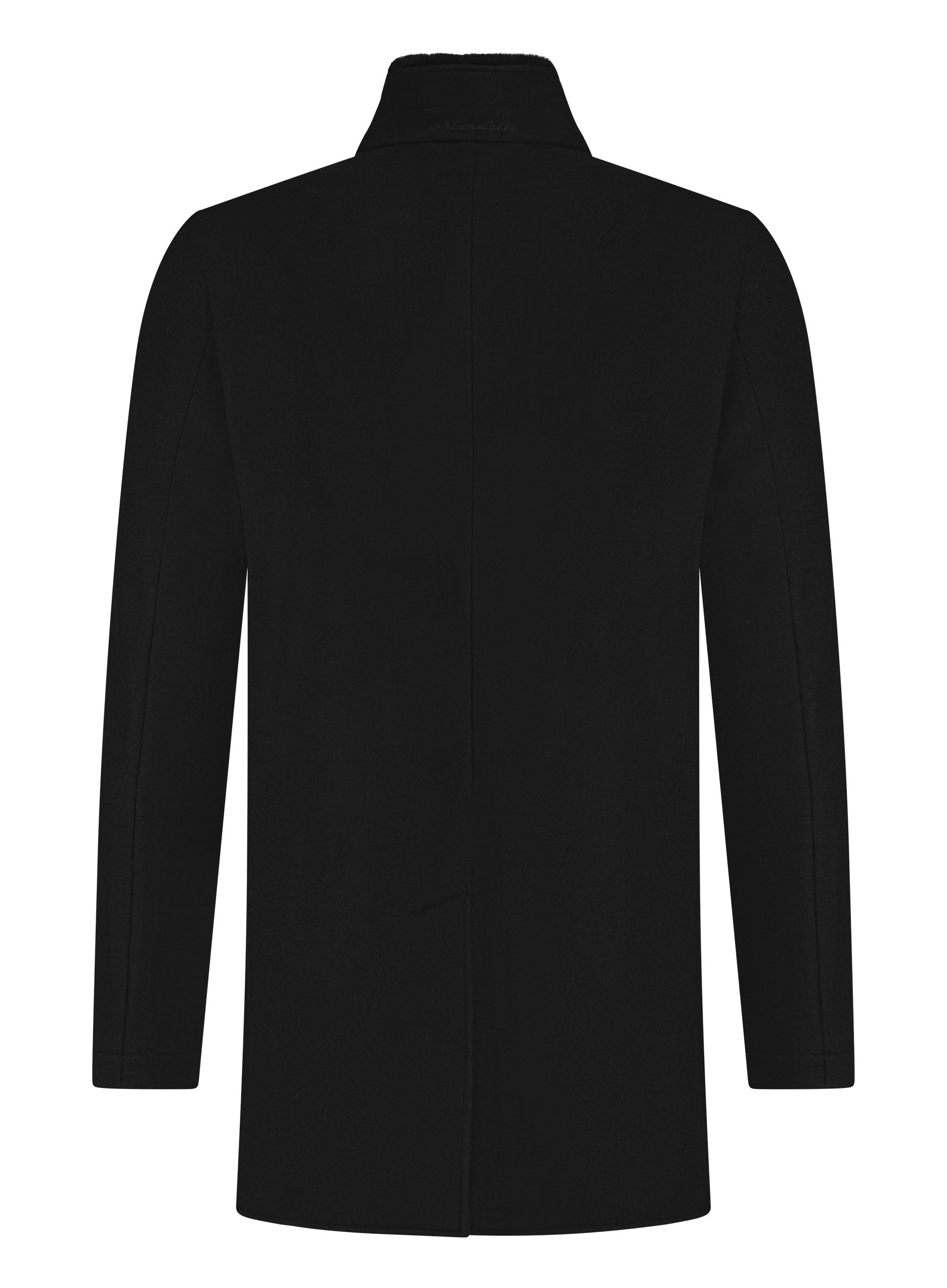 Mantel van cashmere | Zwart