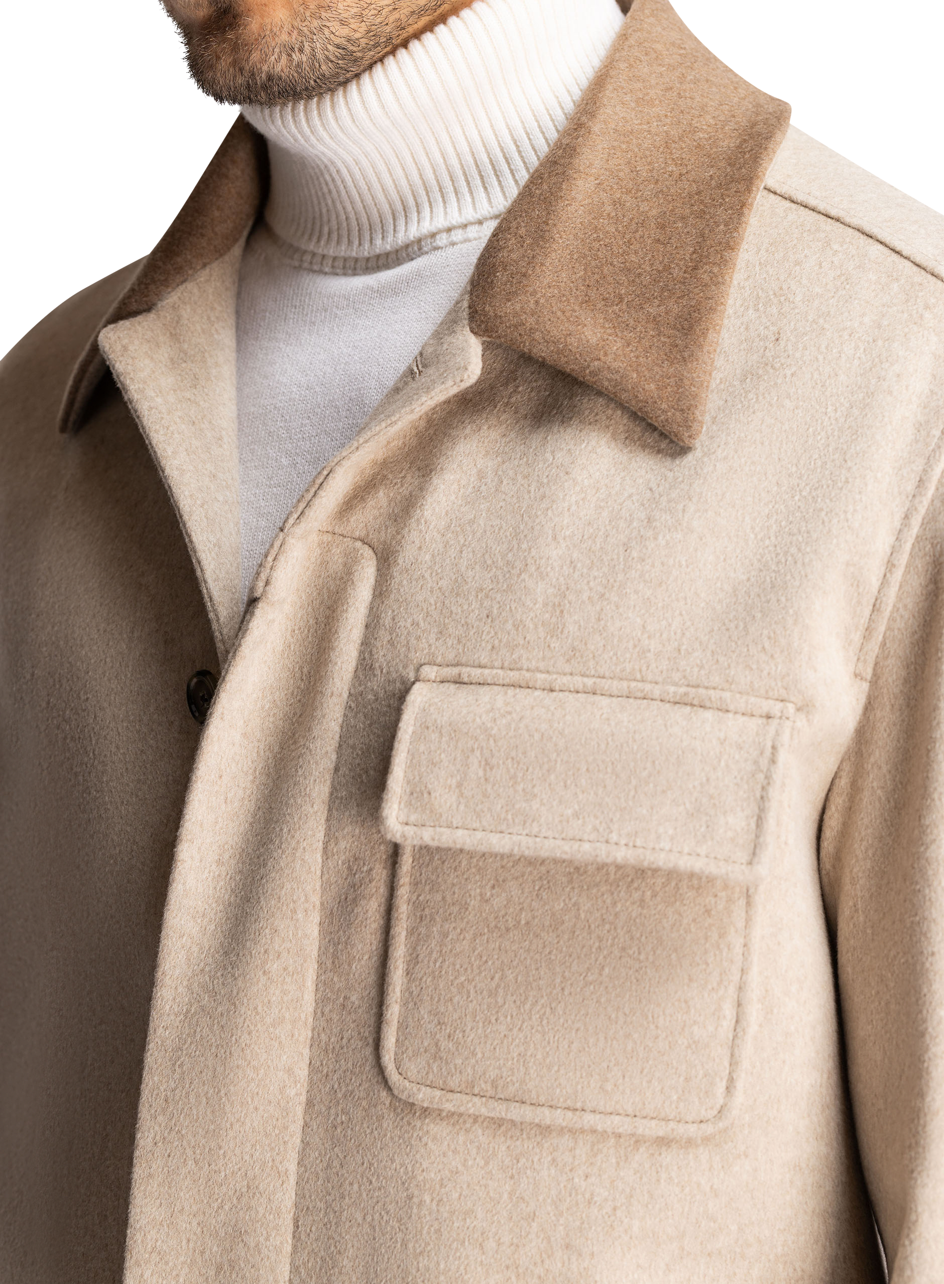 Jas van wol | FULL_WIDTH | Beige