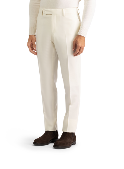 Pantalon van wol | Wit