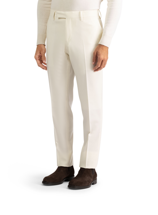 Pantalon van wol | Wit