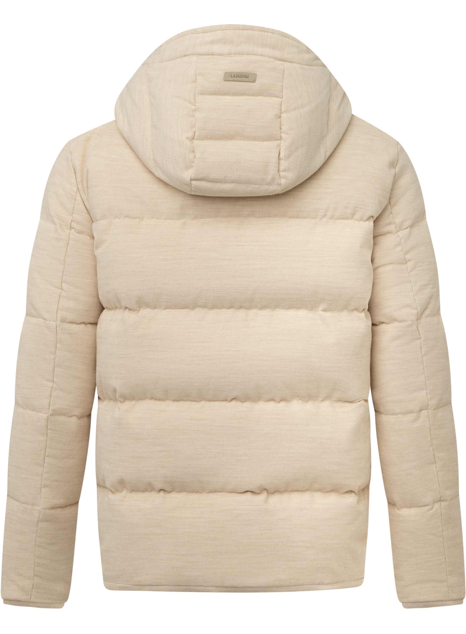 Corduroy jas met capuchon | Beige