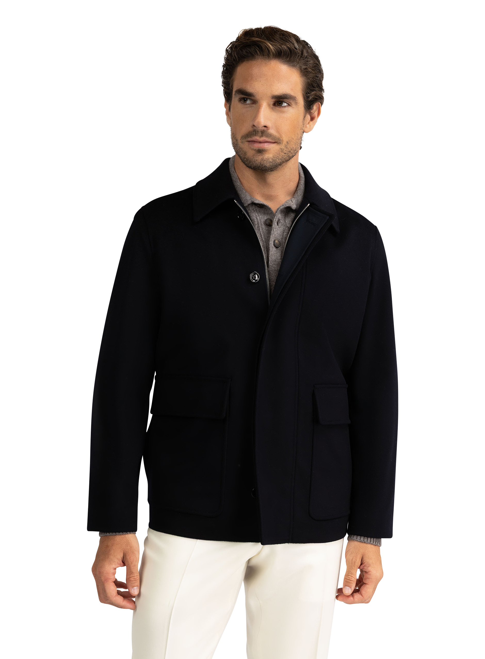 Jack van cashmere | BLUE NAVY