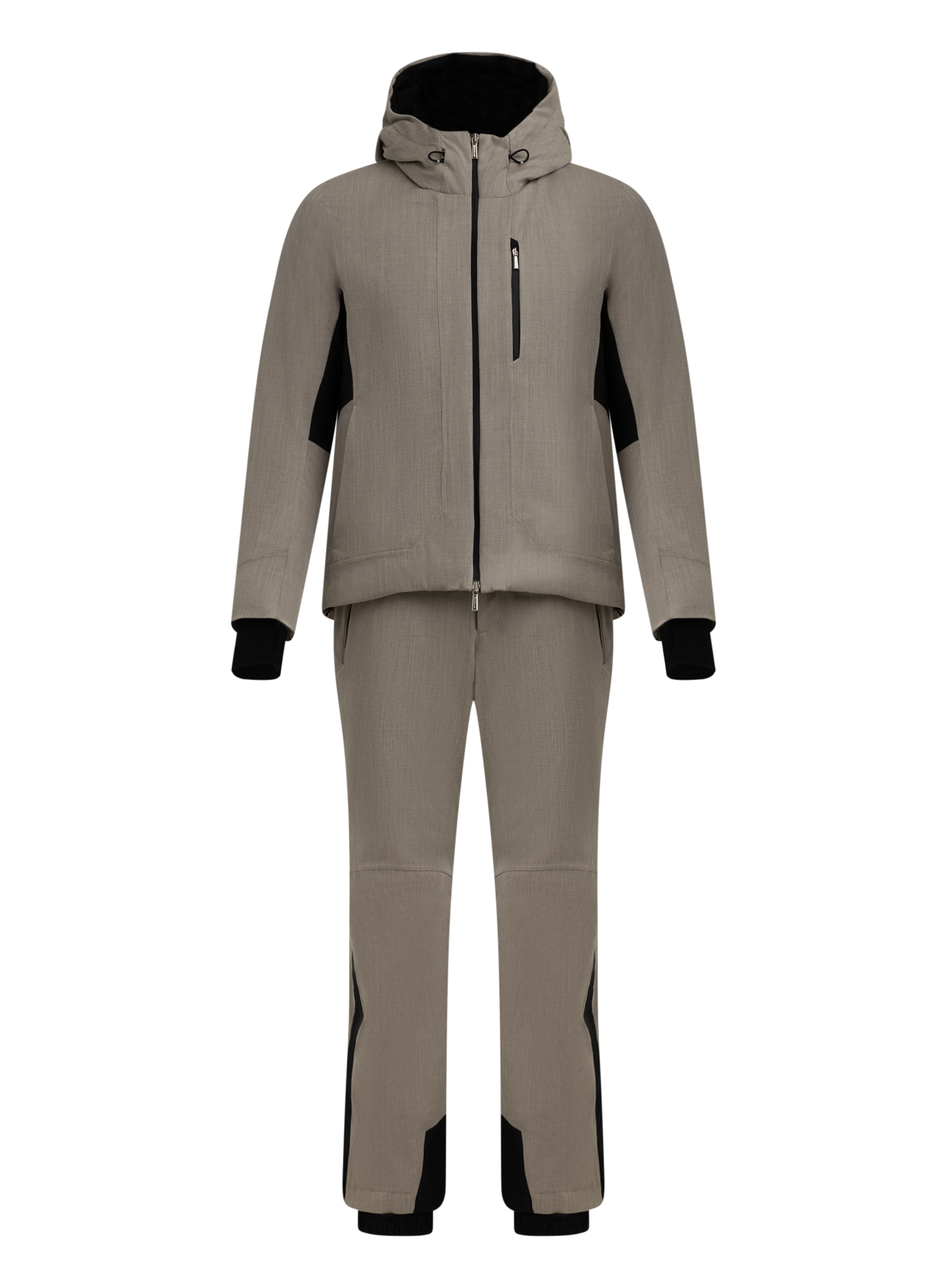 Technische ski-broek van wol | Beige