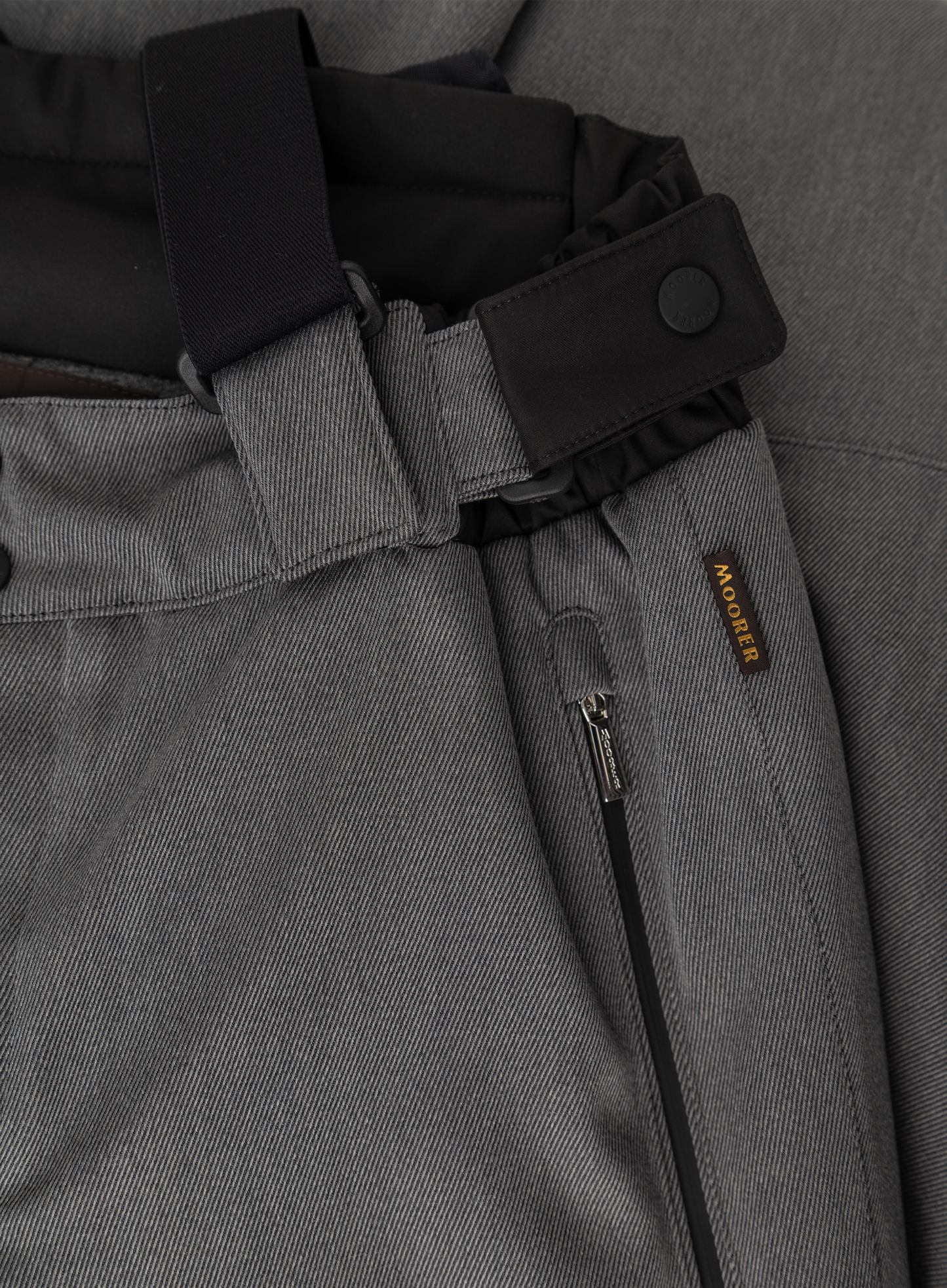 Technische ski-broek van wol | Antraciet