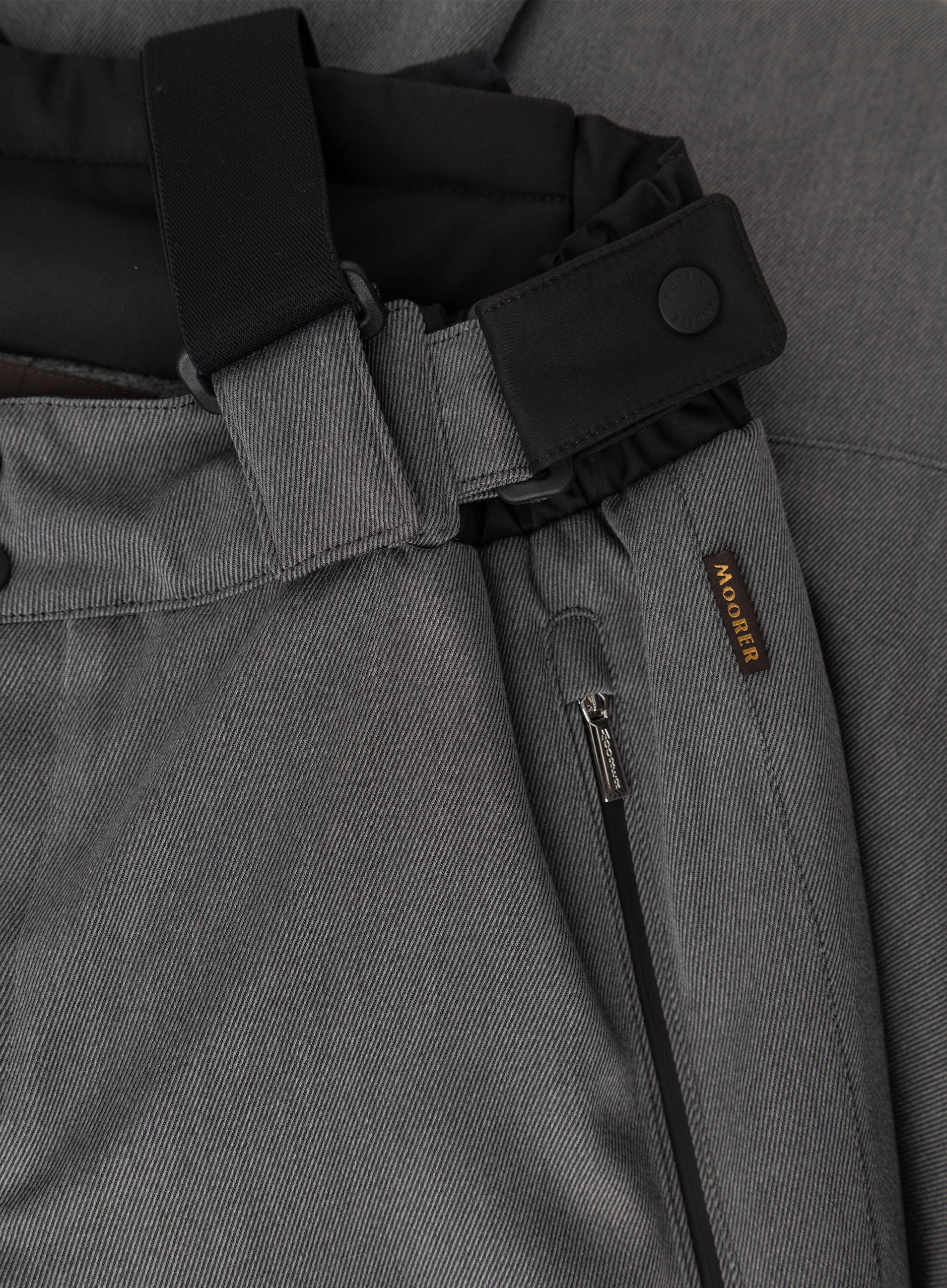 Technische ski-broek van wol | Antraciet