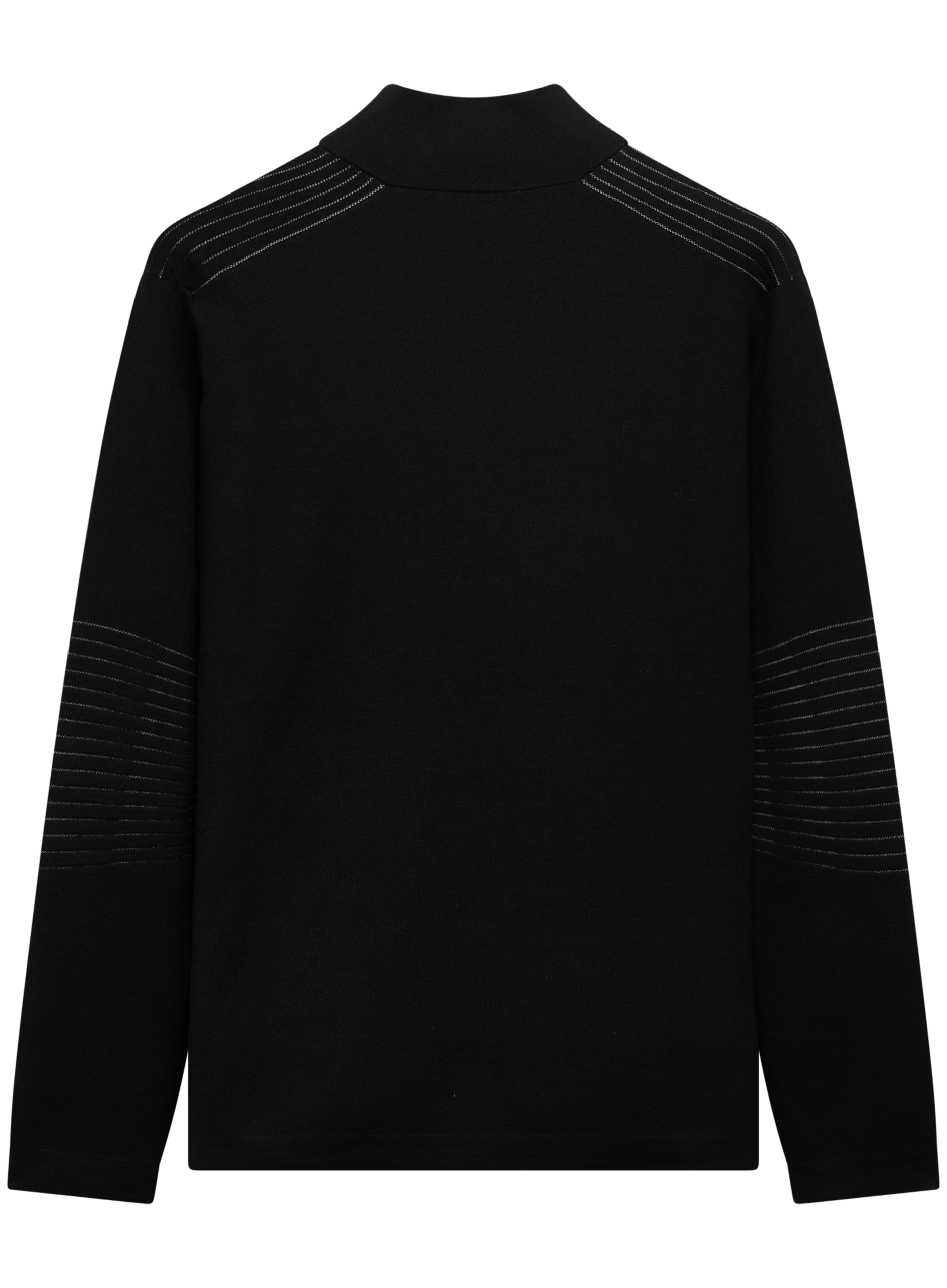 Half-zip trui van wol | FULL_WIDTH | Zwart