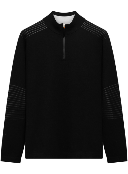 Half-zip trui van wol | FULL_WIDTH | Zwart