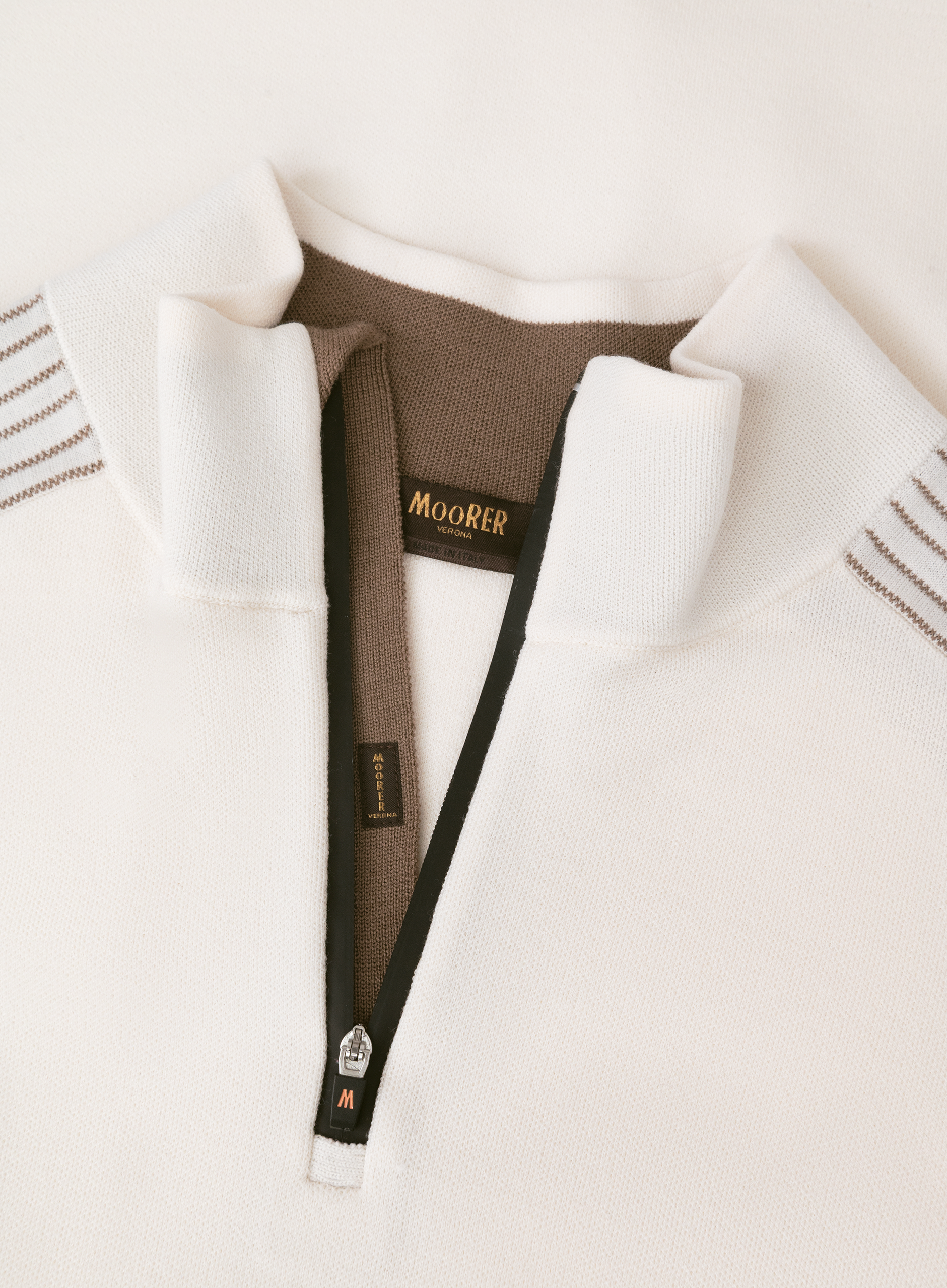 Half-zip trui van wol | FULL_WIDTH | Beige