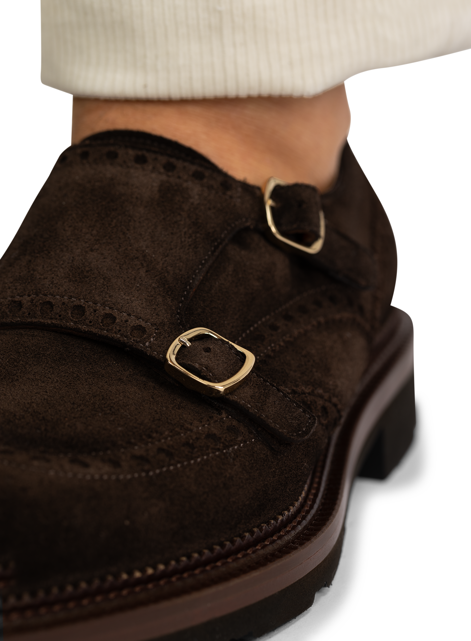 Dubbele gesp brogue-schoen | D.Bruin