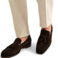 Tassel loafers van suède | D.Bruin