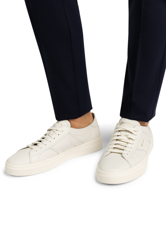 Clean icon sneakers van leer | Wit