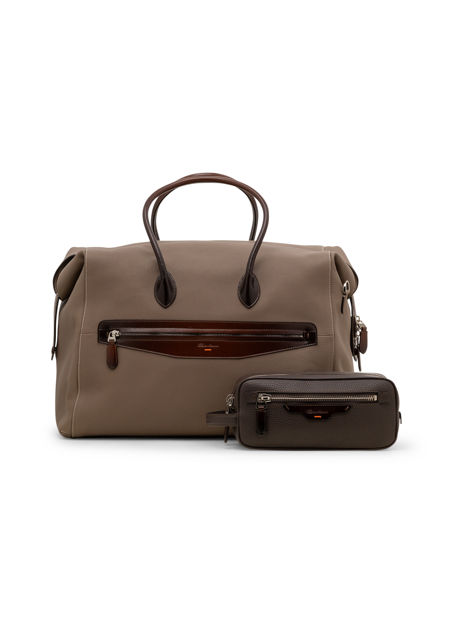 Weekendtas van leer | FULL_WIDTH | TAUPE