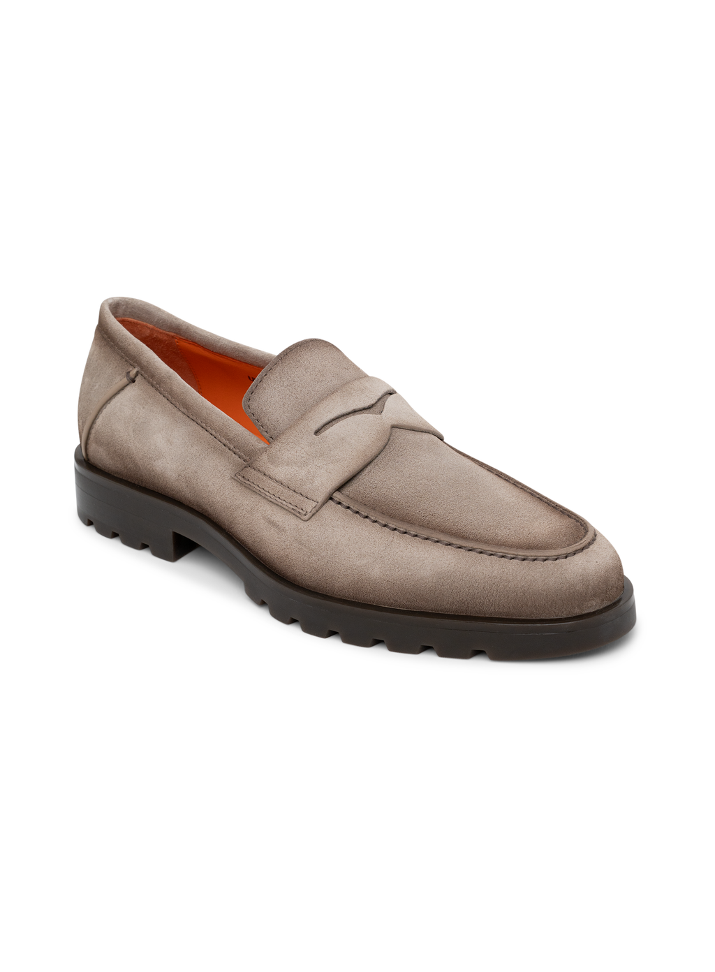 Penny loafers van suède | TAUPE