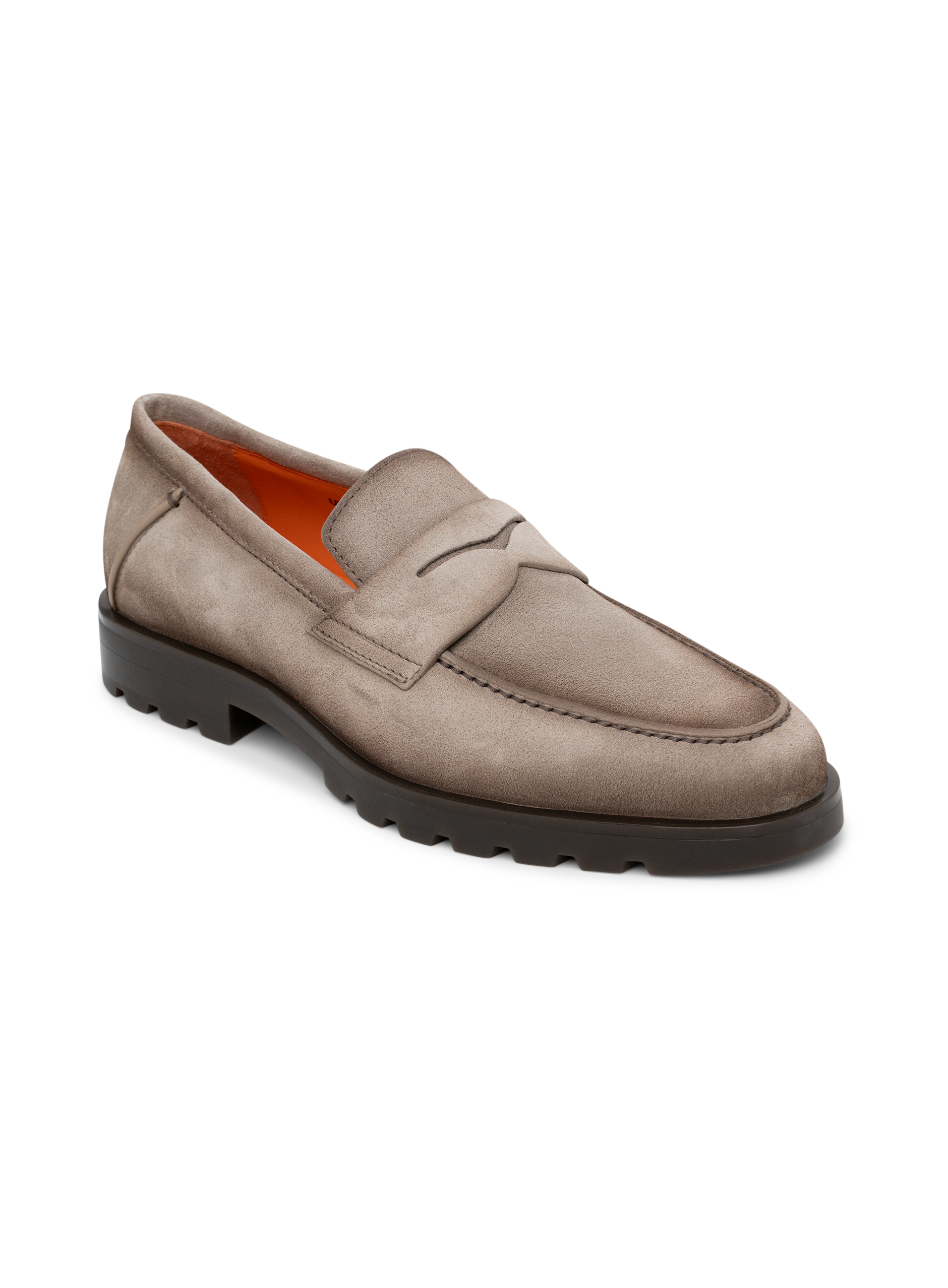Penny loafers van suède | TAUPE