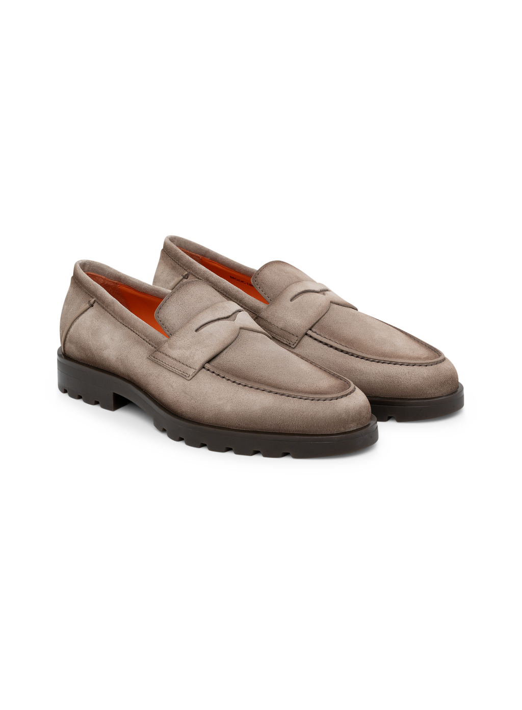 Penny loafers van suède | TAUPE