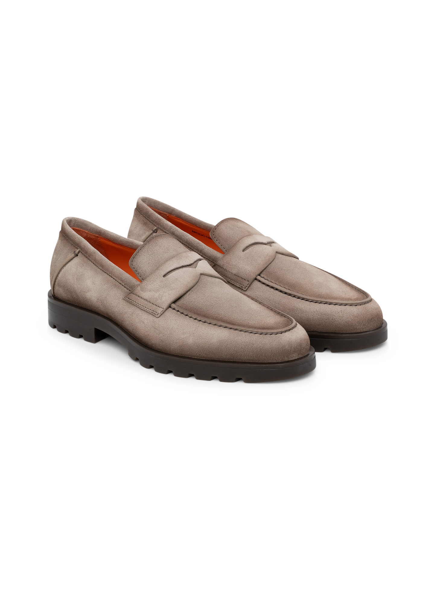 Penny loafers van suède | TAUPE