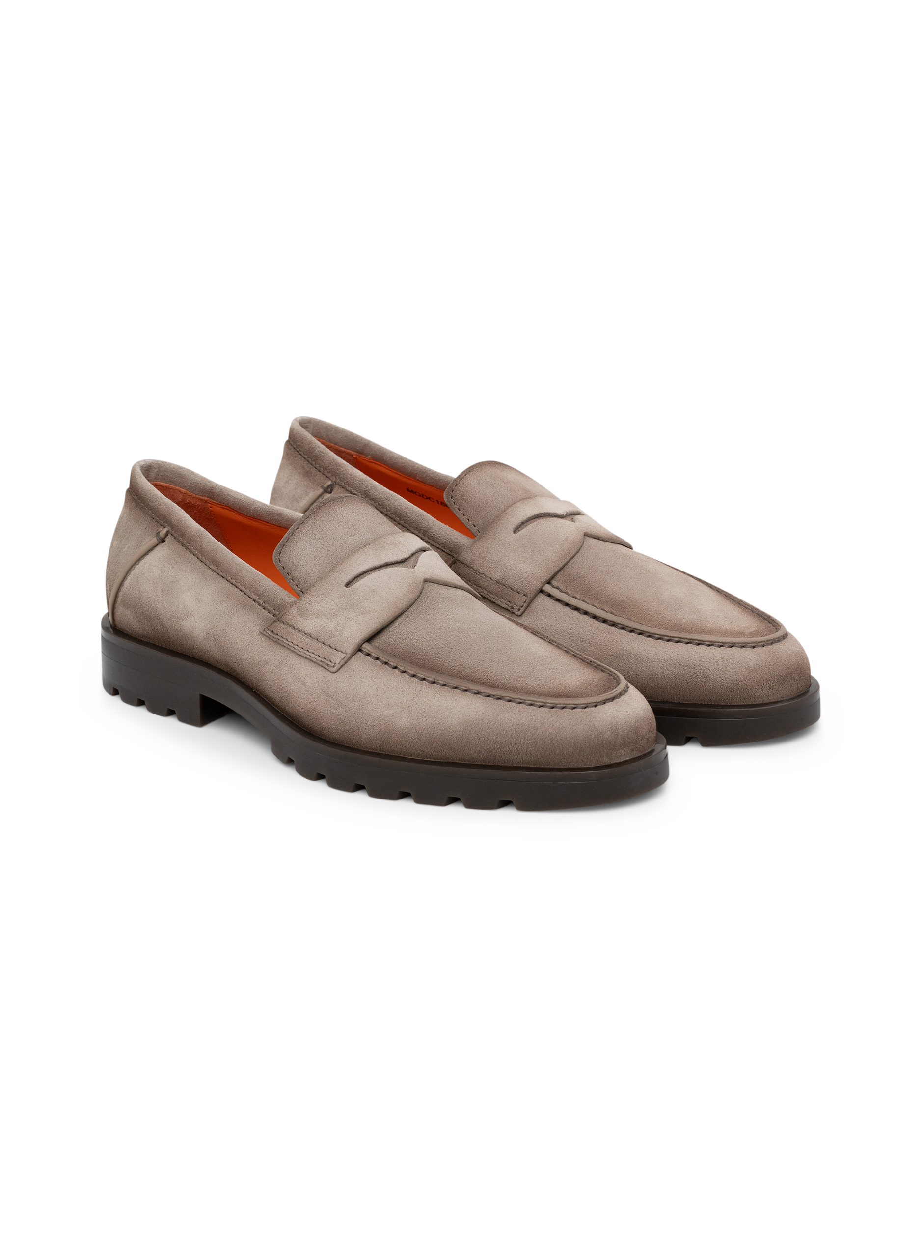 Penny loafers van suède | TAUPE